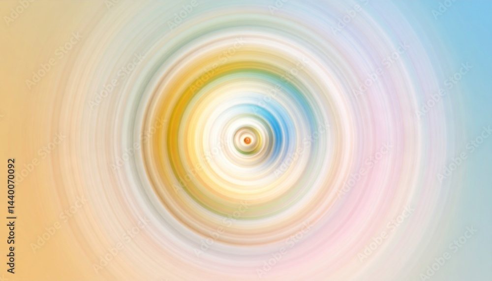 Obraz premium Dynamic circular patterns digital space abstract image soft colors artistic viewpoint visual concept