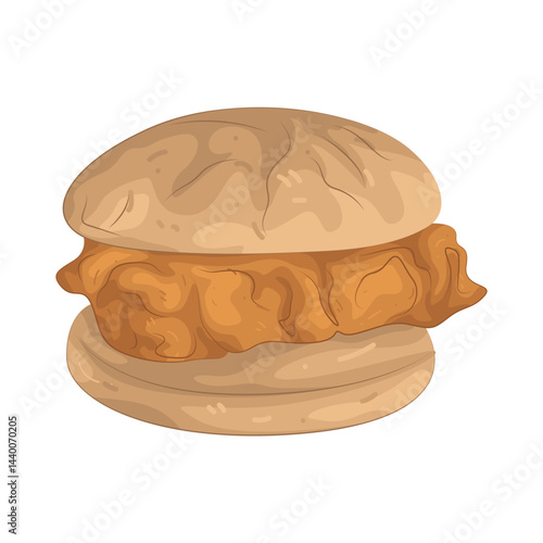 Illustration of Chicken Burger