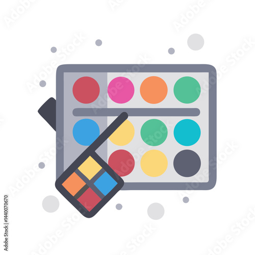 Colorful Eyeshadow Palette and Applicator, Beauty Makeup Tools and Accessories