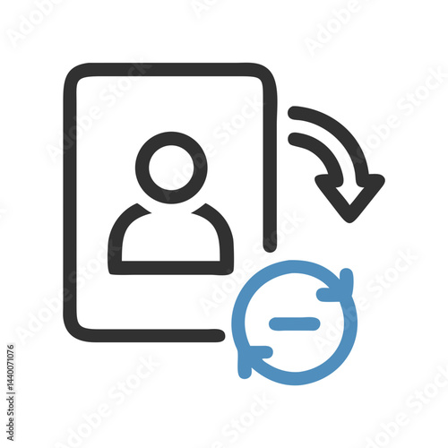 Contact Sync Icon: Removing a Person from a Contact List