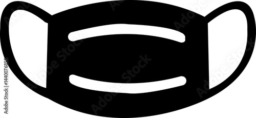 
Mask superhero carnival villain or burger vector icon set. Black masquerade costume eye mask silhouette hidden person face. Simple design incognito party masque shape template illustration. isolated 