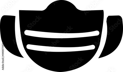 
Mask superhero carnival villain or burger vector icon set. Black masquerade costume eye mask silhouette hidden person face. Simple design incognito party masque shape template illustration. isolated 