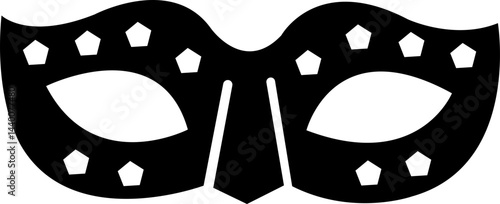 
Mask superhero carnival villain or burger vector icon set. Black masquerade costume eye mask silhouette hidden person face. Simple design incognito party masque shape template illustration. isolated 