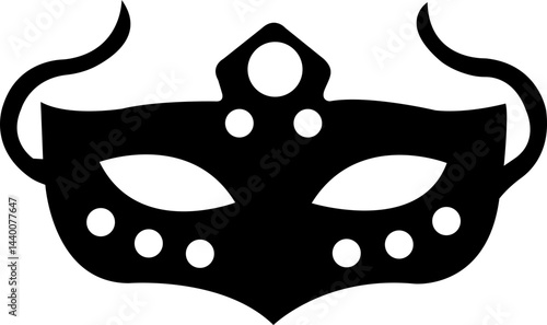 
Mask superhero carnival villain or burger vector icon set. Black masquerade costume eye mask silhouette hidden person face. Simple design incognito party masque shape template illustration. isolated 