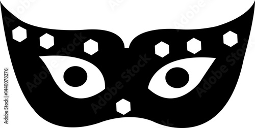 
Mask superhero carnival villain or burger vector icon set. Black masquerade costume eye mask silhouette hidden person face. Simple design incognito party masque shape template illustration. isolated 