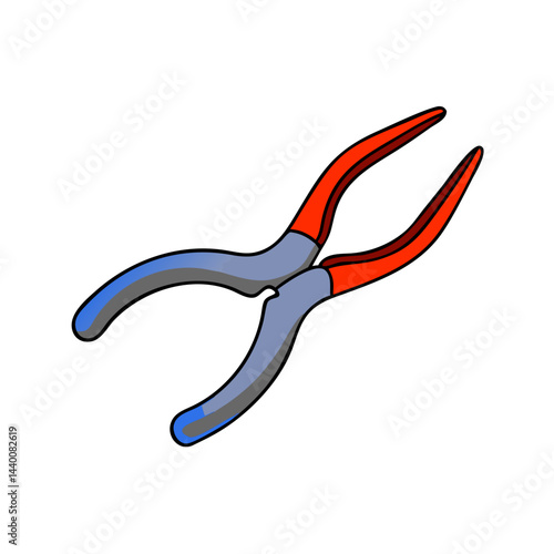  Flat Needle Nose Pliers Icon Design