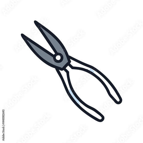  Modern Needle Nose Pliers Tool Icon