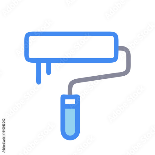  Detailed Paint Roller Tool Icon
