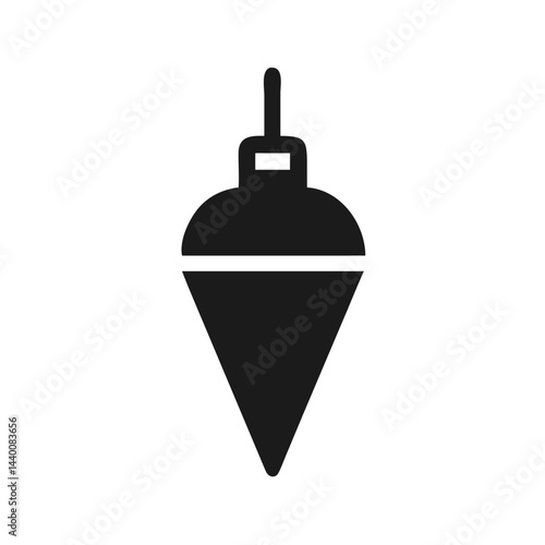  Flat Plumb Bob Tool Icon Design