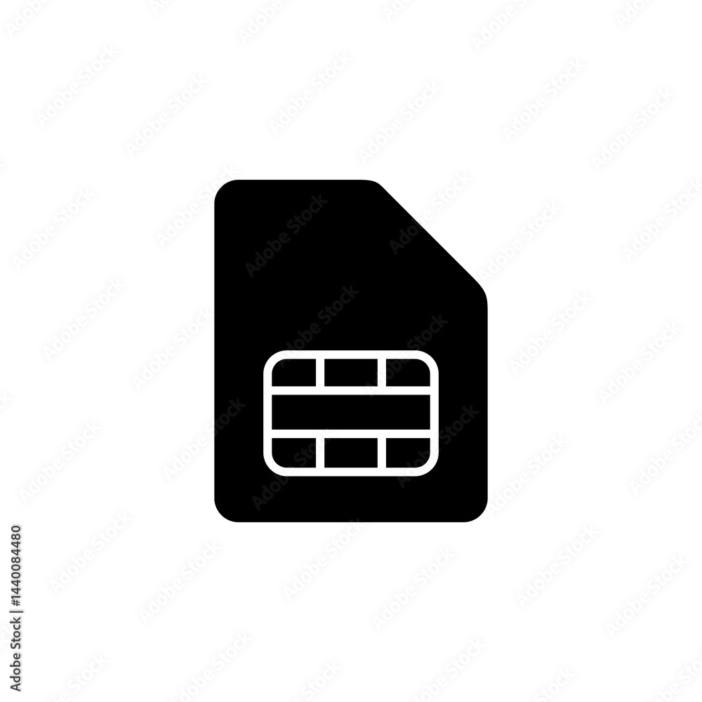 SIM card icon vector design SIM card icon vector design