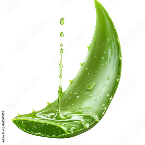 aloe vera plant PNG isolated on transparent background