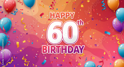 Happy 60th Birthday Background