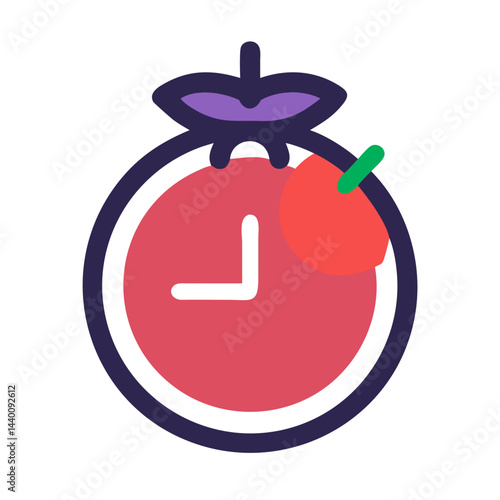 Abstract Clock Illustration: Time Management, Reminder, Deadline, Productivity, Time Is Money