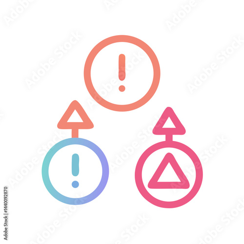 Issue Escalation Icon: Problem Solving, Troubleshooting, and Urgent Action Symbol