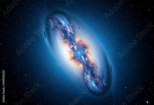 A breathtaking view of the galaxy reveals a stunning tapestry of stars and nebulae amidst the darkness of space.