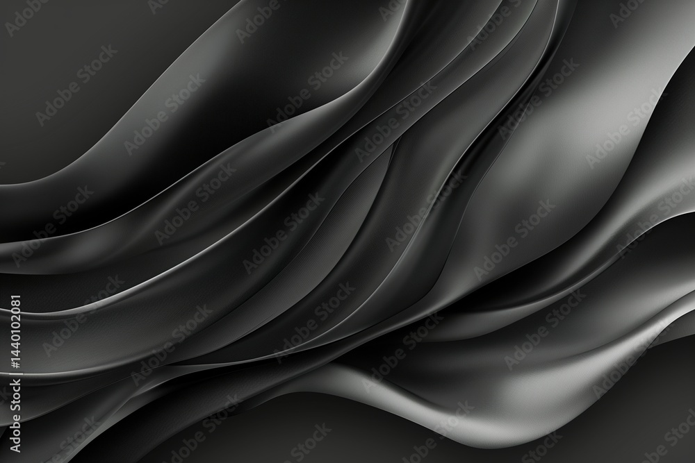 Fototapeta premium Beautiful wavy gray background.