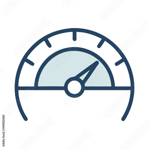 Speedometer Icon - Gauge, Performance, Progress, Measure, and Monitoring Concept