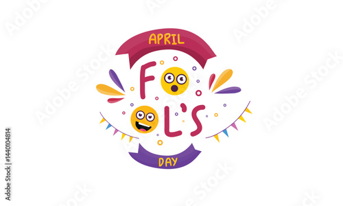 Smiley Faces in April Fools Typography Design