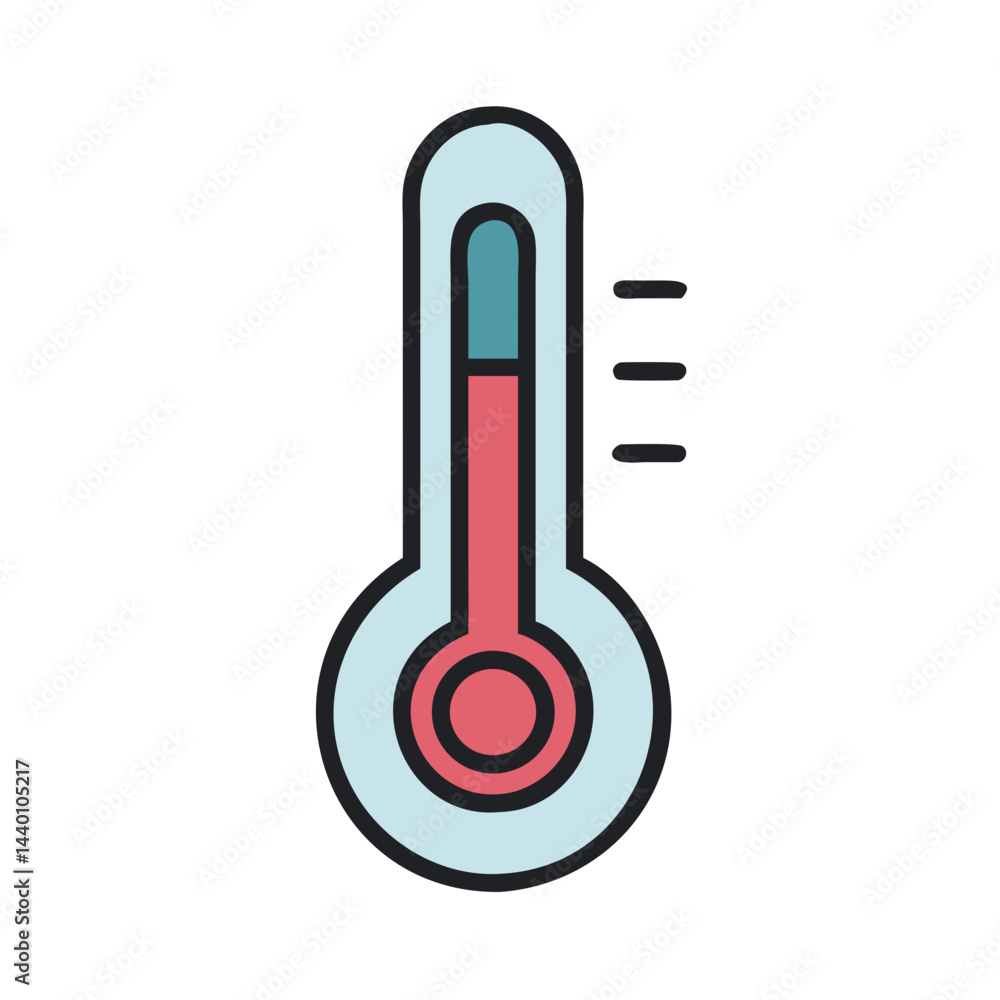 Minimalist Thermometer Icon: Medical, Weather, and Measurement Concepts Minimalist Thermometer Icon: Medical, Weather, and Measurement Concepts