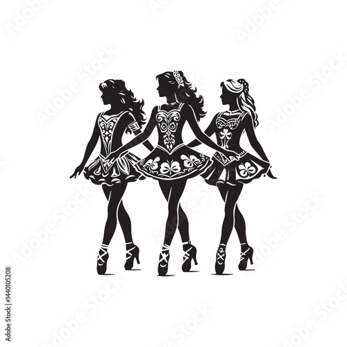 Irish Dancers Vector (2).eps