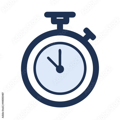 Free Download Minimalist Stopwatch Illustration on Black Background for Time Management Concepts - GFXLoad