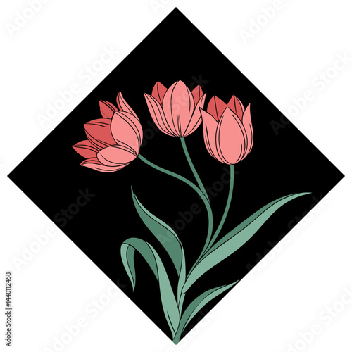 Tulip Flower Vector Image