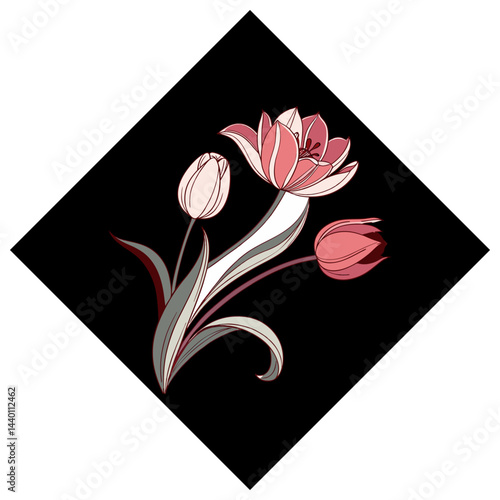 Tulip Flower Vector Image