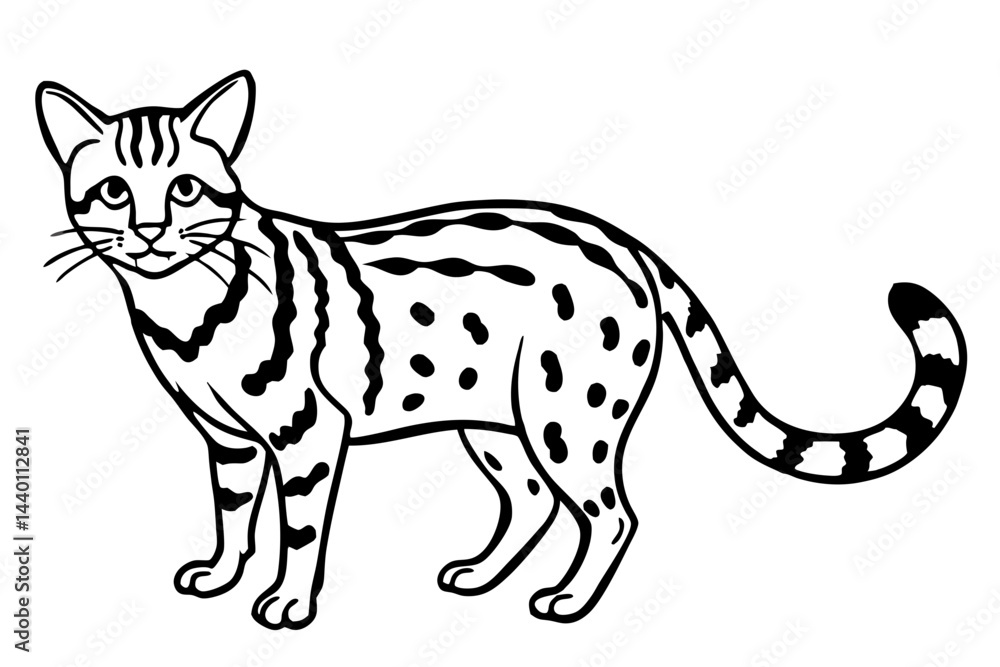 Fototapeta premium Fine Line Margay