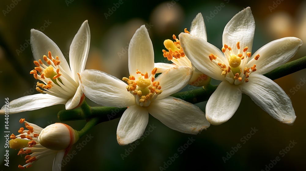 Delicate white blossoms on a branch (3) Delicate white blossoms on a branch (3)