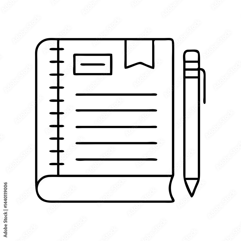journal with book notes icon, journal with book notes line art - simple line art of journal with book notes, perfect for journal with book notes logos and icons journal with book notes icon, journal with book notes line art - simple line art of journal with book notes, perfect for journal with book notes logos and icons