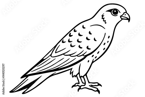 Flying Kestrel Vector