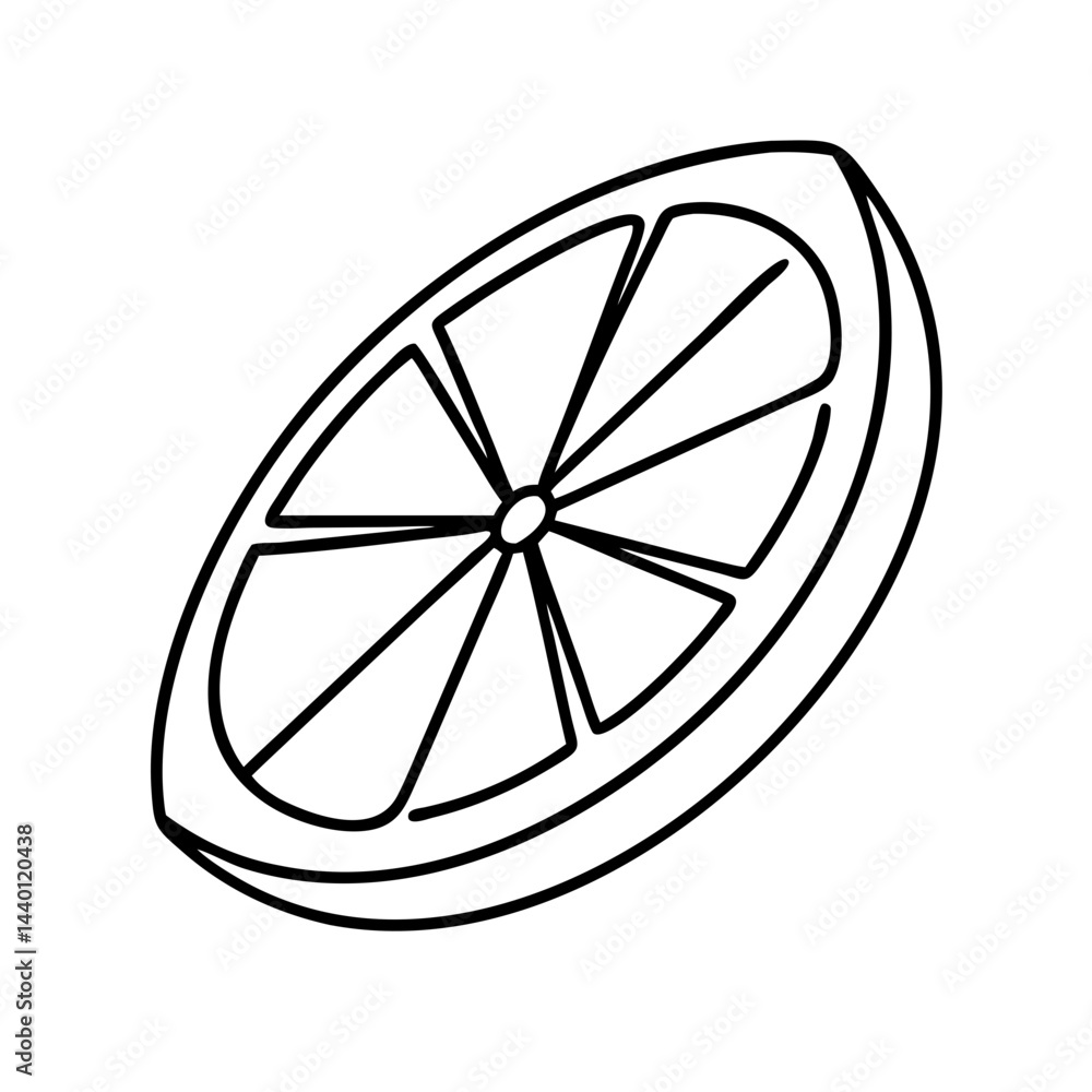 lemon slice icon, lemon slice line art - simple line art of lemon slice, perfect for lemon slice logos and icons lemon slice icon, lemon slice line art - simple line art of lemon slice, perfect for lemon slice logos and icons