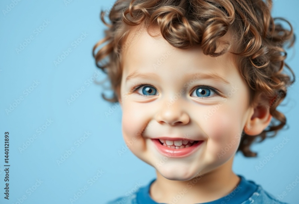 Portrait of a happy toddler boy with bright blue eyes Portrait of a happy toddler boy with bright blue eyes