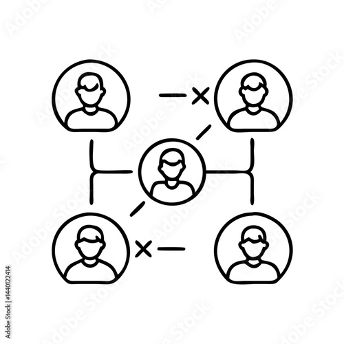 multiplayer icon, multiplayer line art - simple line art of multiplayer, perfect for multiplayer logos and icons