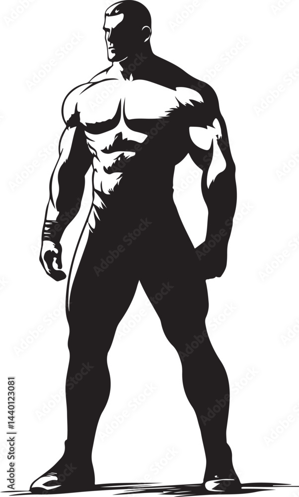silhouette of a wrestler silhouette of a wrestler