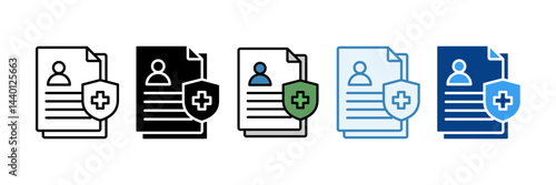 Patient  Icon Set Multiple Style Collection