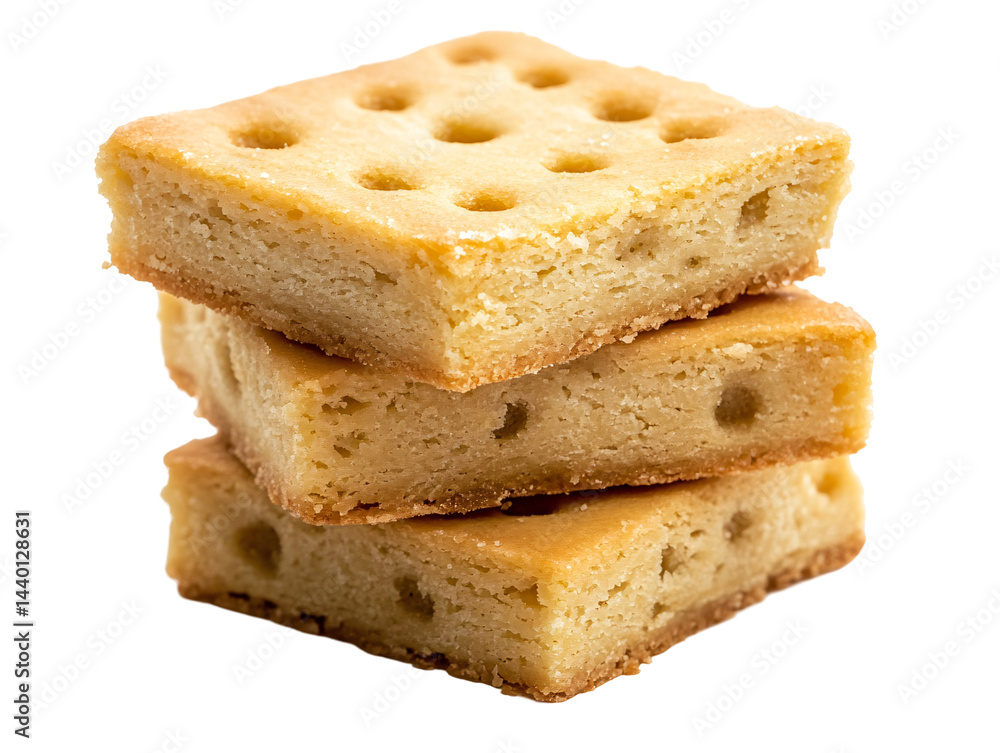a stack of square cookies a stack of square cookies