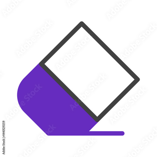 Abstract graphic representation of a visual deletion or removal concept