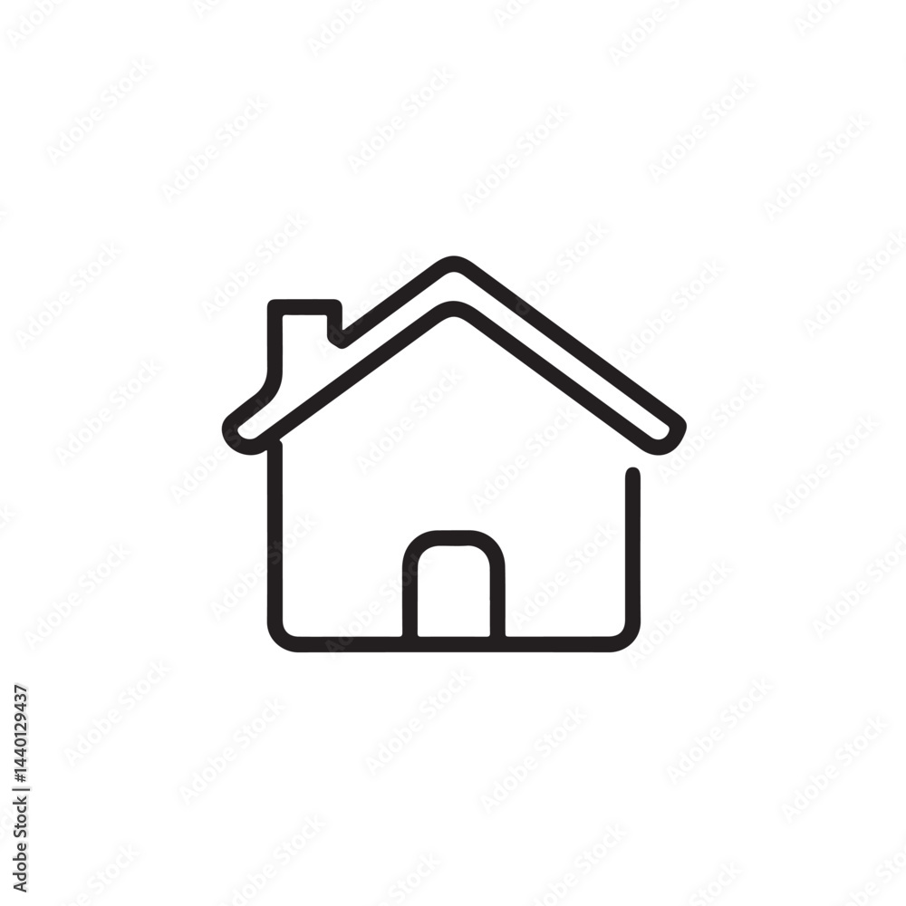 Home Icon Vector Isolated on White Background Home Icon Vector Isolated on White Background