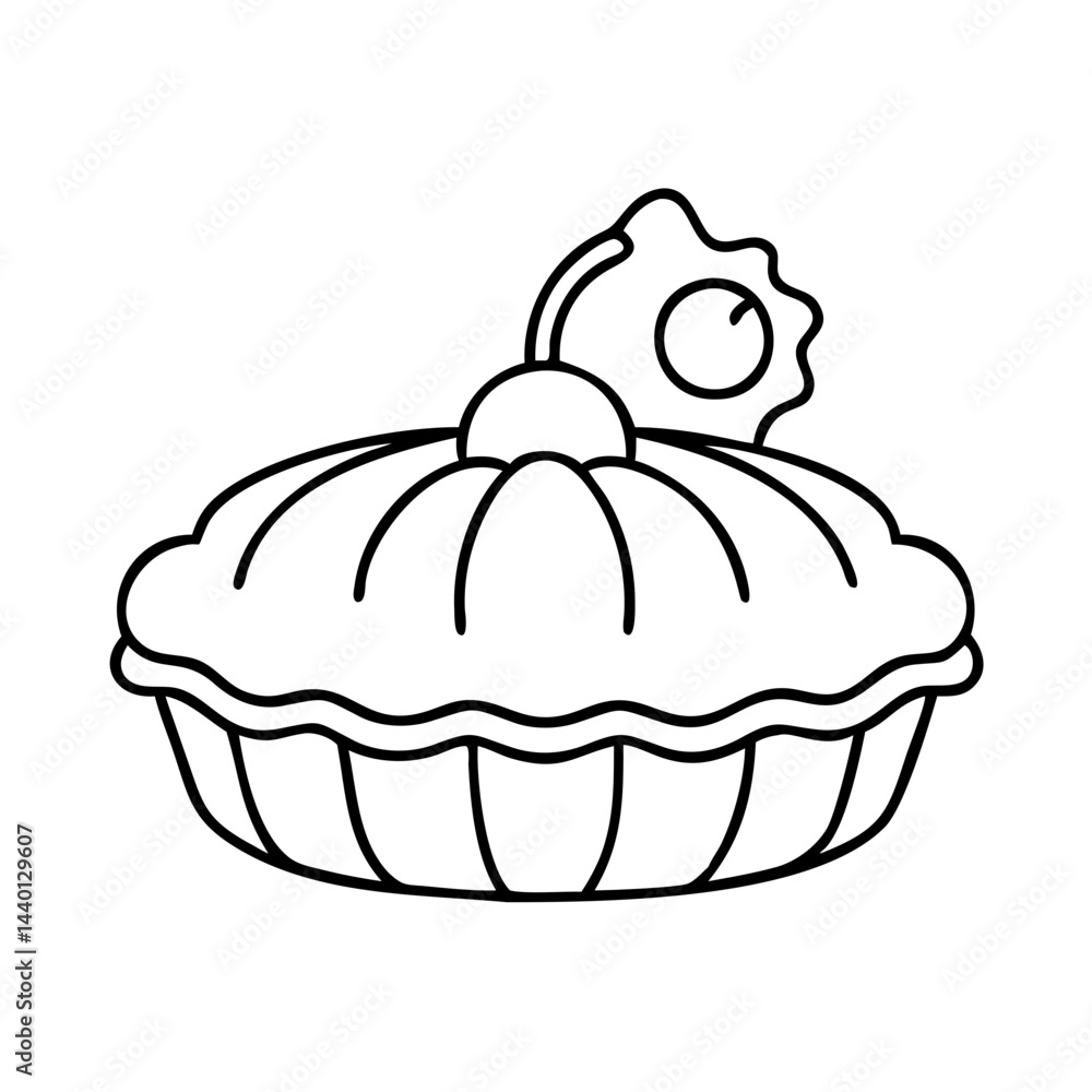pumpkin pie icon, pumpkin pie line art - simple line art of pumpkin pie, perfect for pumpkin pie logos and icons pumpkin pie icon, pumpkin pie line art - simple line art of pumpkin pie, perfect for pumpkin pie logos and icons