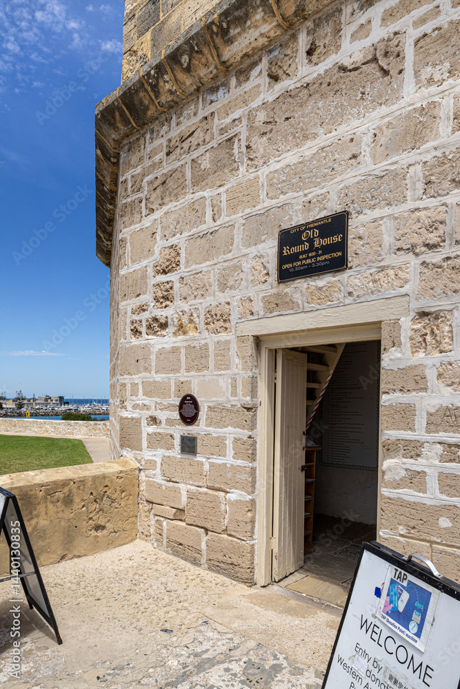 The Old Round House built in 1830 in the Swan River Colony in Fremantle 6160 (Walyalup) , Western Australia, WA, Australia