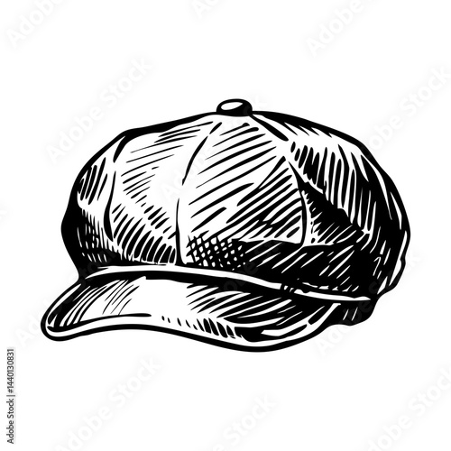 Blinders cap illustration in vintage style