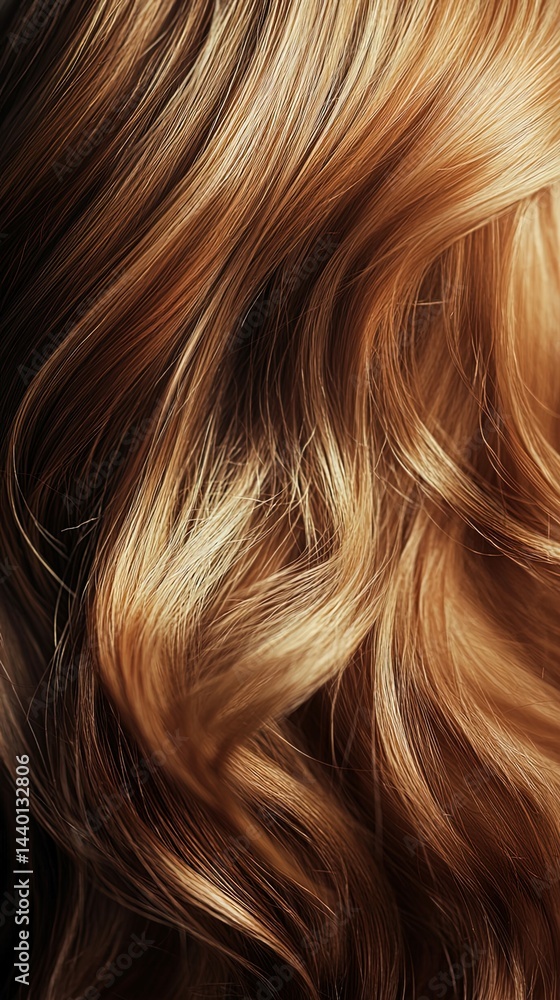 Naklejka premium hair oil, realistic, healthy hair and close up foto