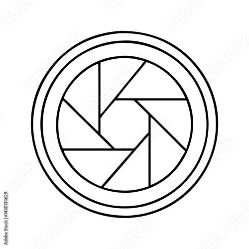 shutter icon, shutter line art - simple line art of shutter, perfect for shutter logos and icons