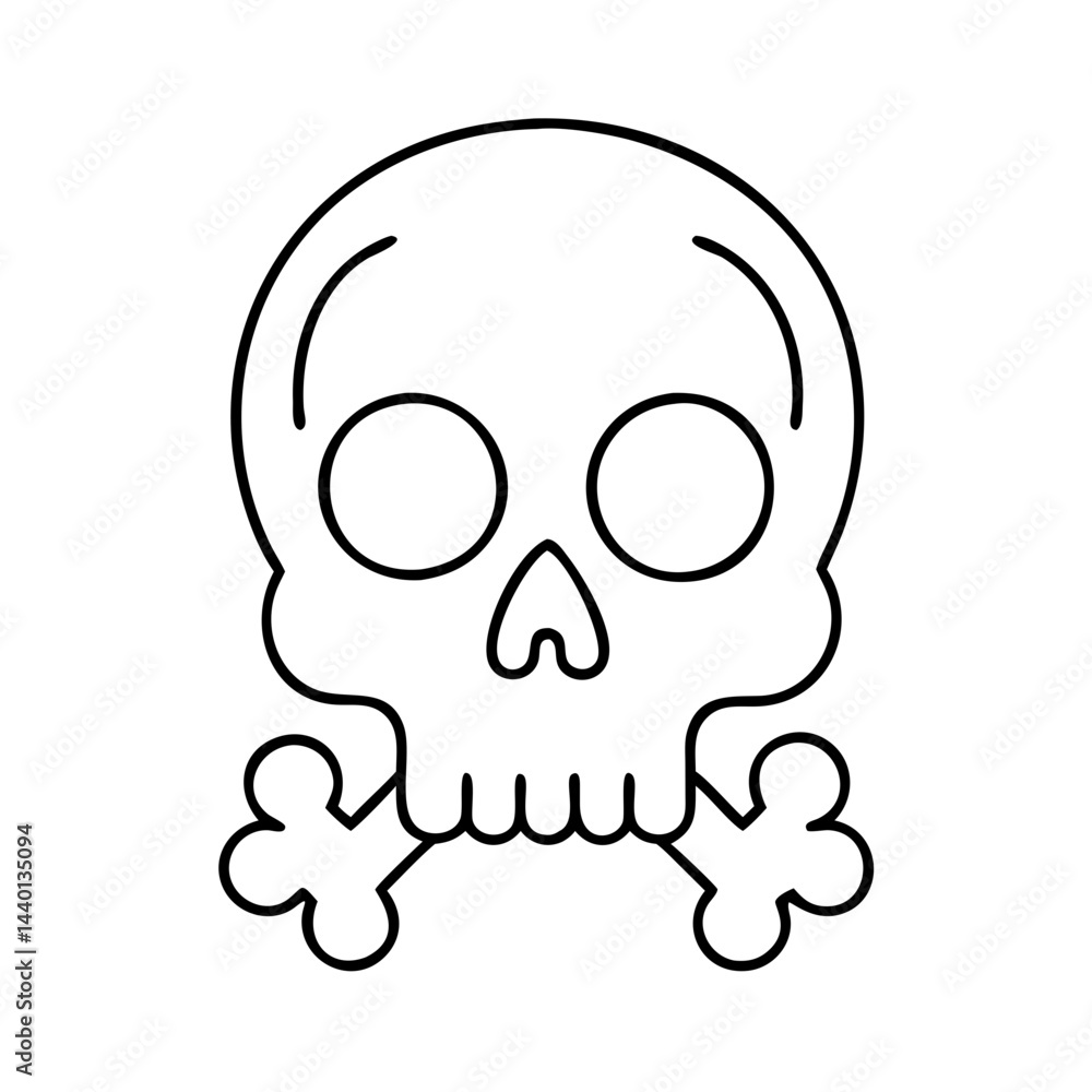 skull icon, skull line art - simple line art of skull, perfect for skull logos and icons skull icon, skull line art - simple line art of skull, perfect for skull logos and icons