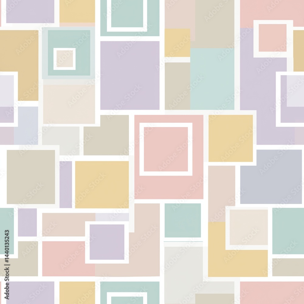 Pastel Abstract Squares Seamless Background Pastel Abstract Squares Seamless Background