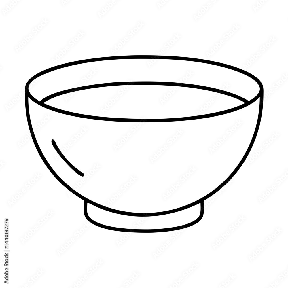 soup bowl icon, soup bowl line art - simple line art of soup bowl, perfect for soup bowl logos and icons soup bowl icon, soup bowl line art - simple line art of soup bowl, perfect for soup bowl logos and icons