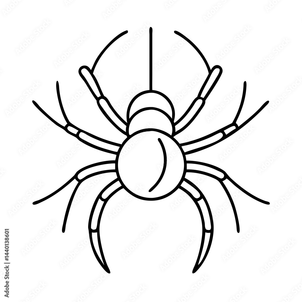 Obraz premium spider icon, spider line art - simple line art of spider, perfect for spider logos and icons