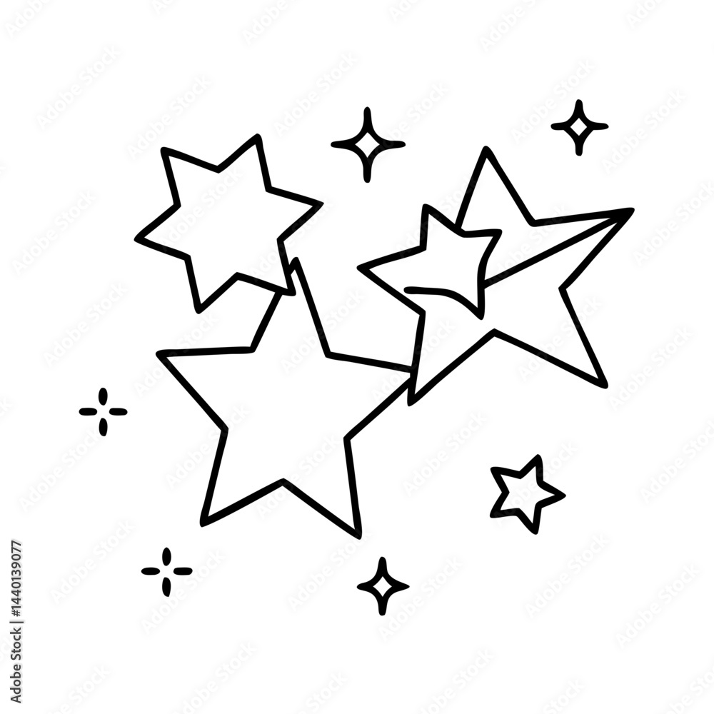 stars in the night sky icon, stars in the night sky line art - simple line art of stars in the night sky, perfect for stars in the night sky logos and icons stars in the night sky icon, stars in the night sky line art - simple line art of stars in the night sky, perfect for stars in the night sky logos and icons