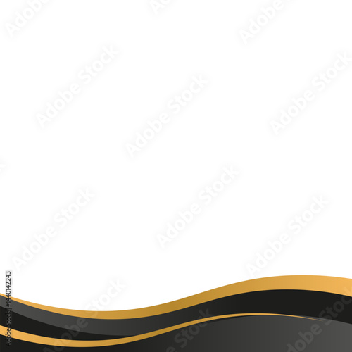 Elegant Wave Footer